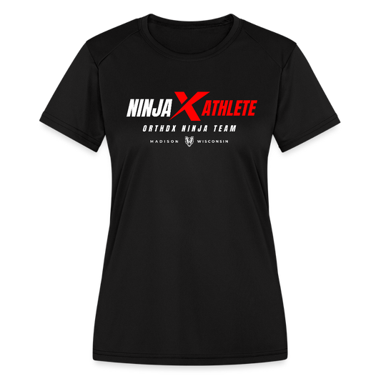 Ninja Team - Women's Moisture Wicking Performance T-Shirt - black