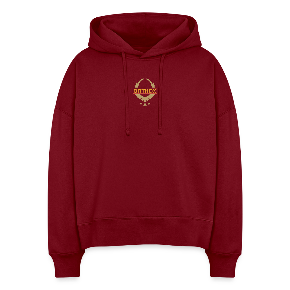 Ninja Team Exclusive -  Women's Organic Hoodie - burgundy
