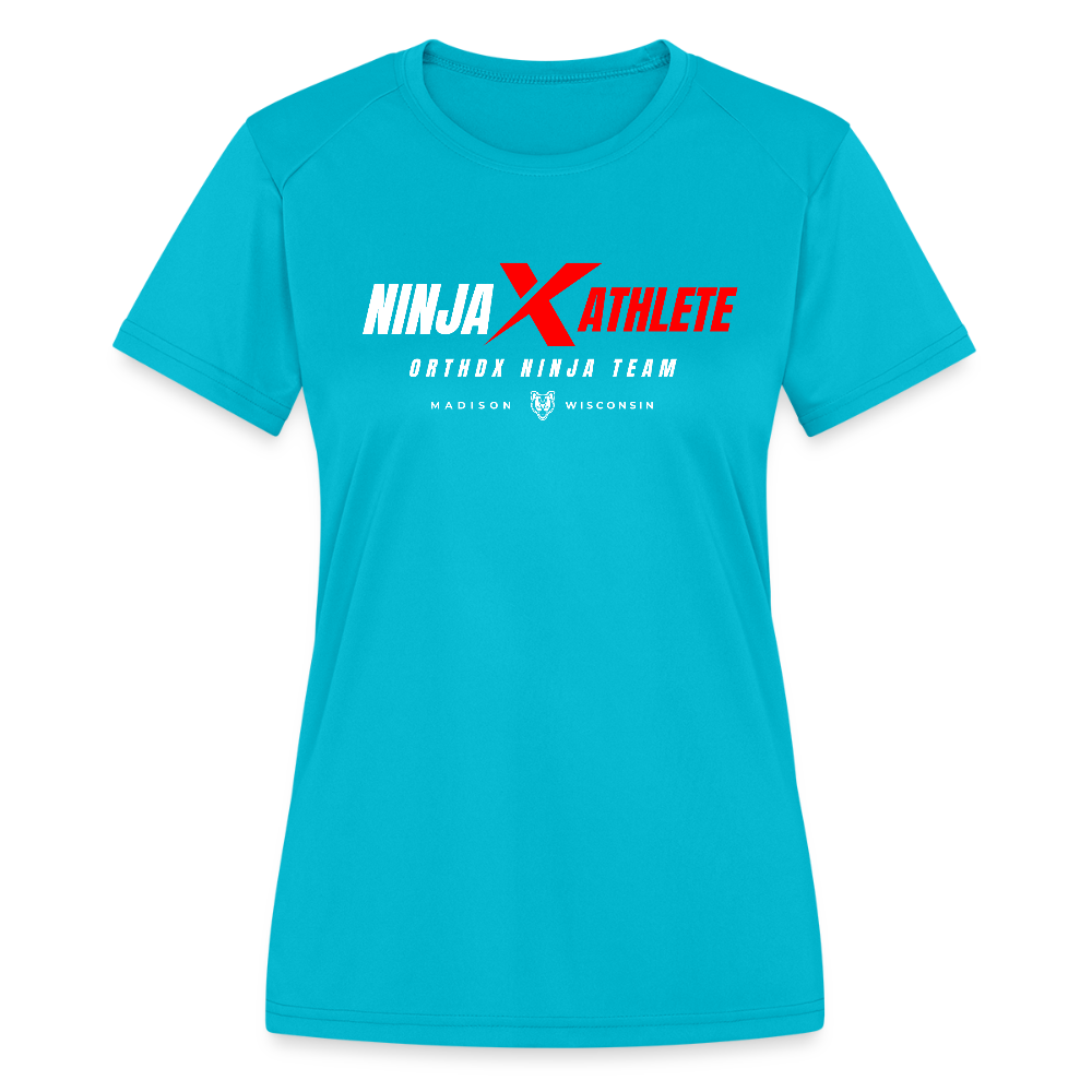 Ninja Team - Women's Moisture Wicking Performance T-Shirt - turquoise