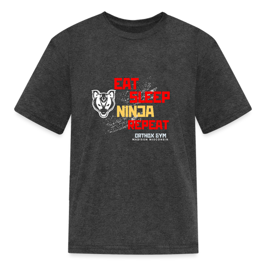 Ninja Life - Kids' T-Shirt - heather black