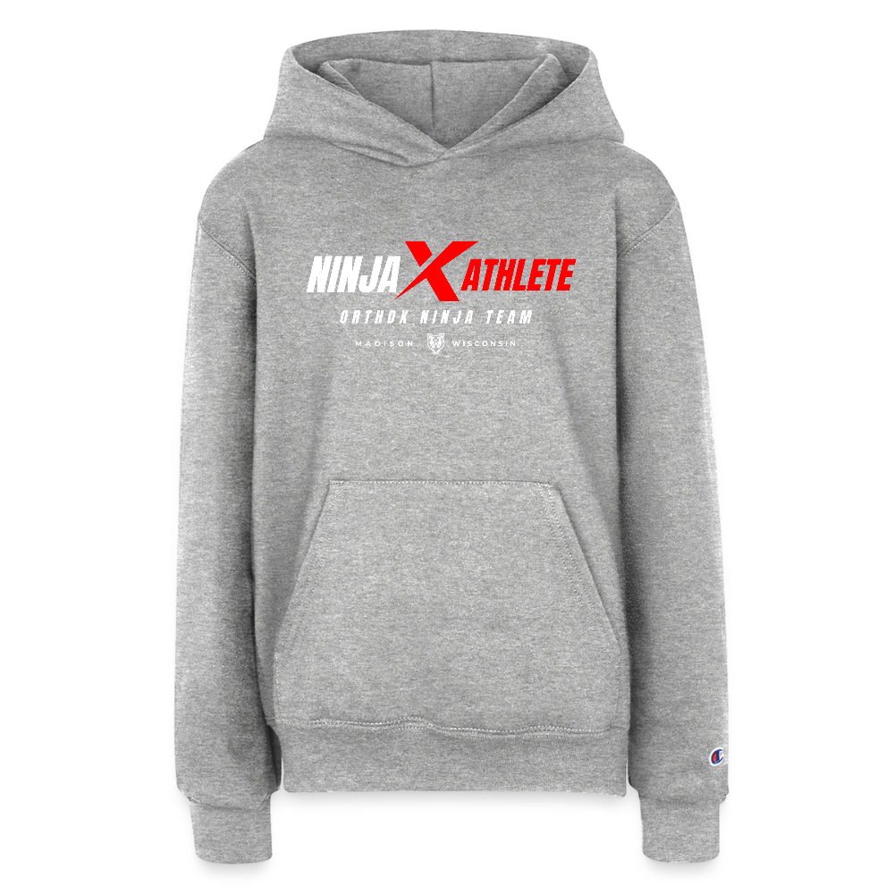 Ninja Team - Champion Youth Hoodie - heather grey