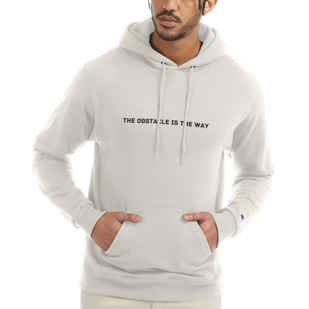 The Obstacle is the Way - Champion Unisex Powerblend Hoodie - Sand
