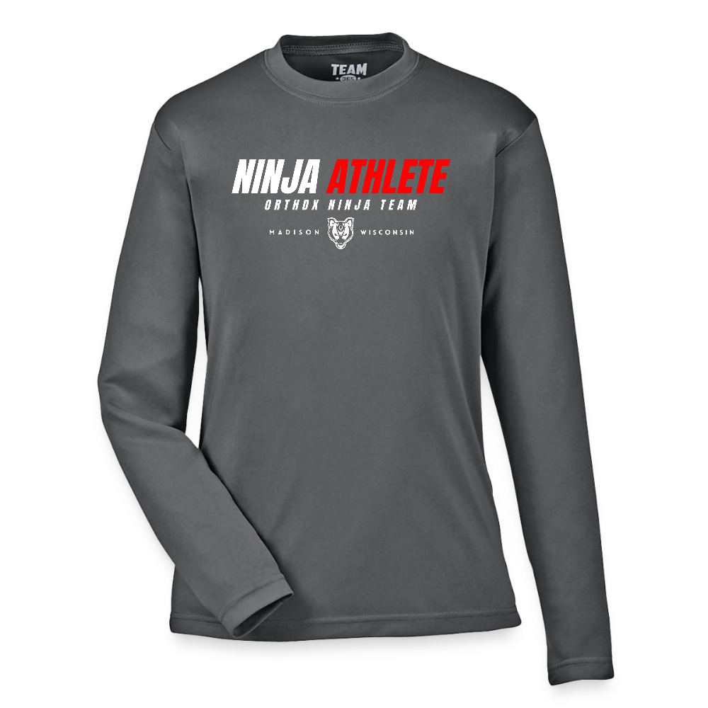 Ninja Team -  Youth Long Sleeve Performance T-shirt - graphite