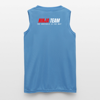 Ninja Team - Girls Sleeveless Jersey - columbia blue