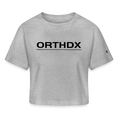 ORTHDX Classic - Champion Women’s Cropped T-Shirt - heather gray
