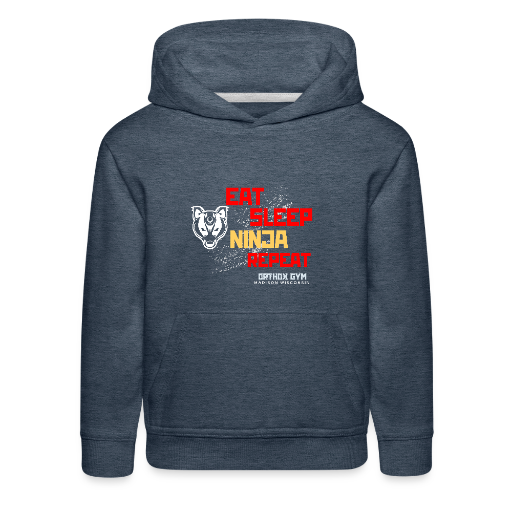 Ninja Life - Kids‘ Hoodie - heather denim