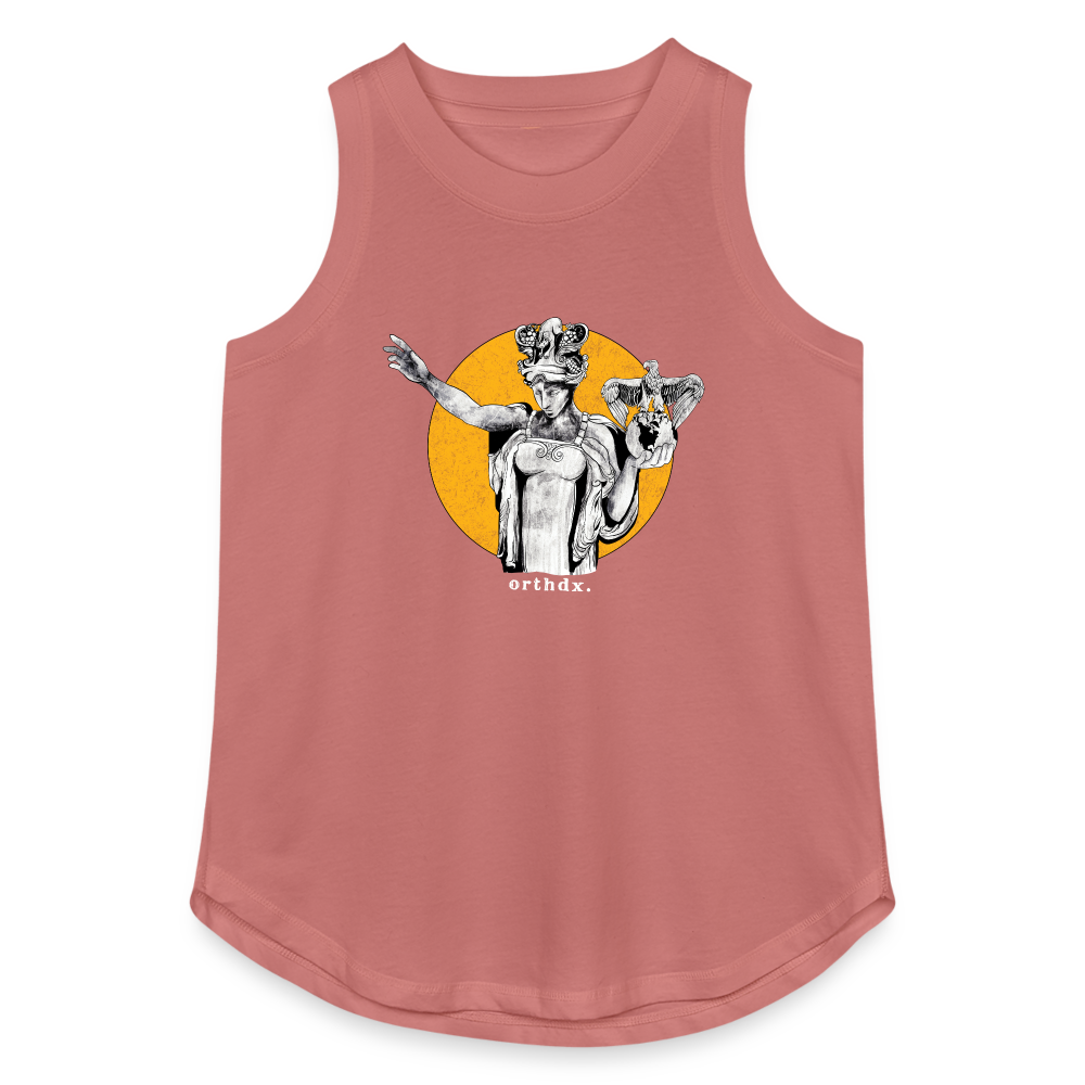 Lady Wisconsin - Women's Relaxed Tank Top - mauve