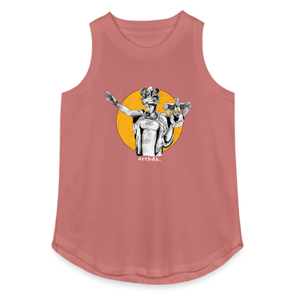 Lady Wisconsin - Women's Relaxed Tank Top - mauve