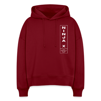 100% Ninja Athlete - Women's Organic Hoodie - burgundy