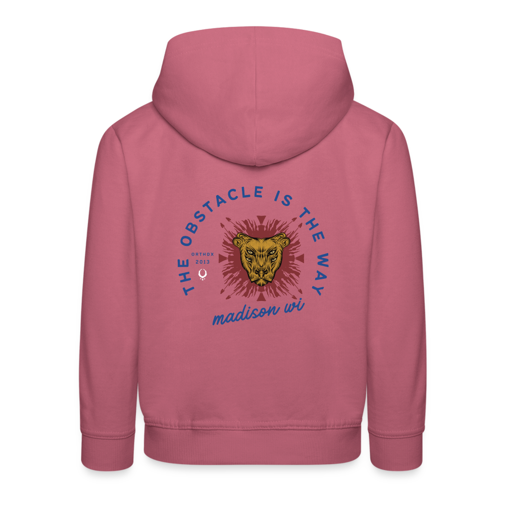 Warrior Within - 'The Obstacle is the Way'  Kids‘ Premium Hoodie - mauve