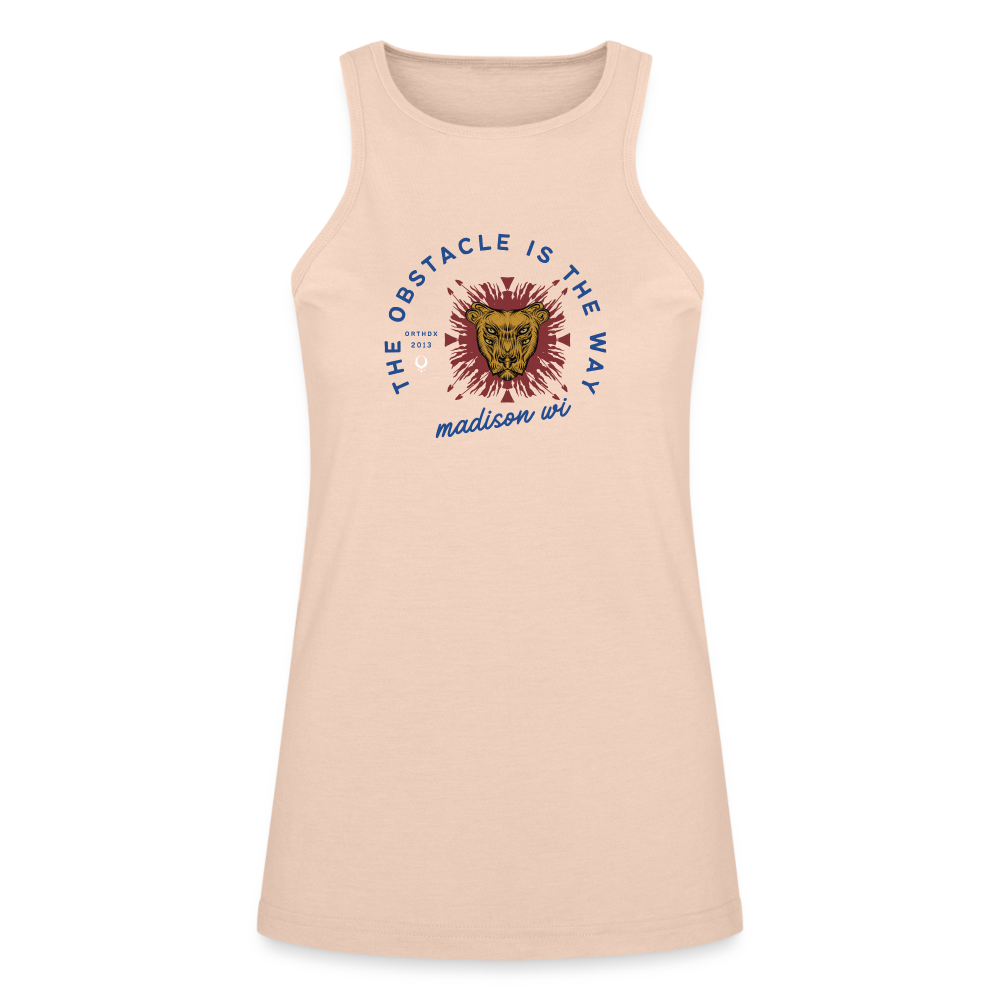 The Obstacle is the Way -  Soft Racerneck Tank - natural