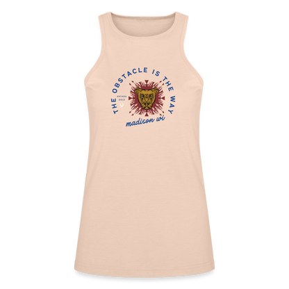 The Obstacle is the Way -  Soft Racerneck Tank - natural