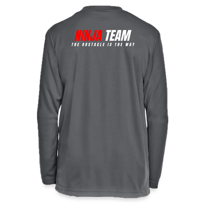 Ninja Team -  Youth Long Sleeve Performance T-shirt - graphite
