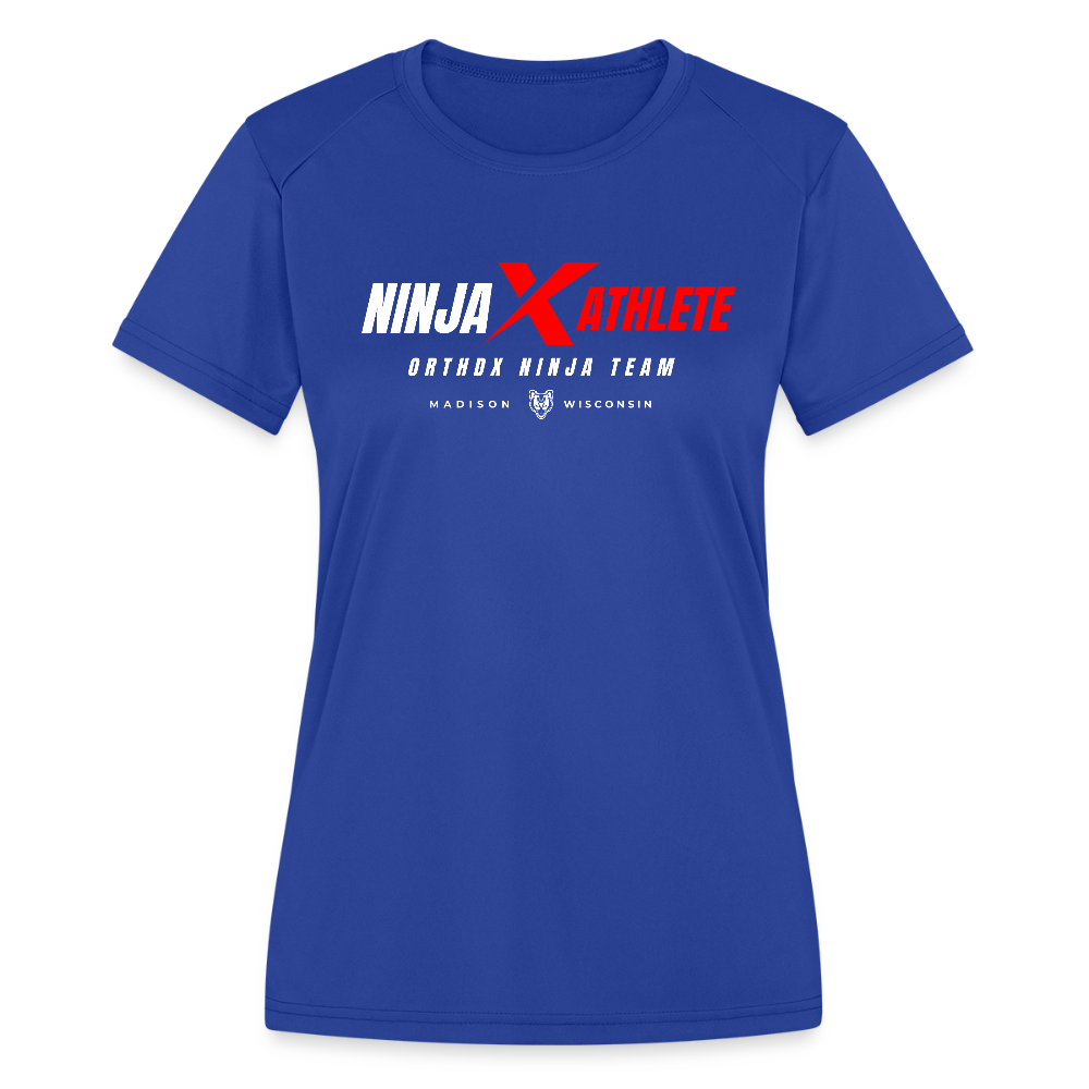 Ninja Team - Women's Moisture Wicking Performance T-Shirt - royal blue