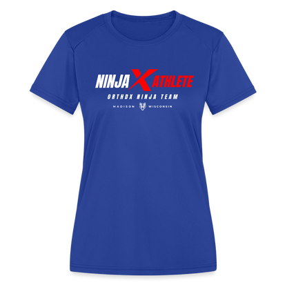 Ninja Team - Women's Moisture Wicking Performance T-Shirt - royal blue