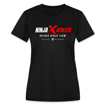 Ninja Team - Women's Moisture Wicking Performance T-Shirt - black