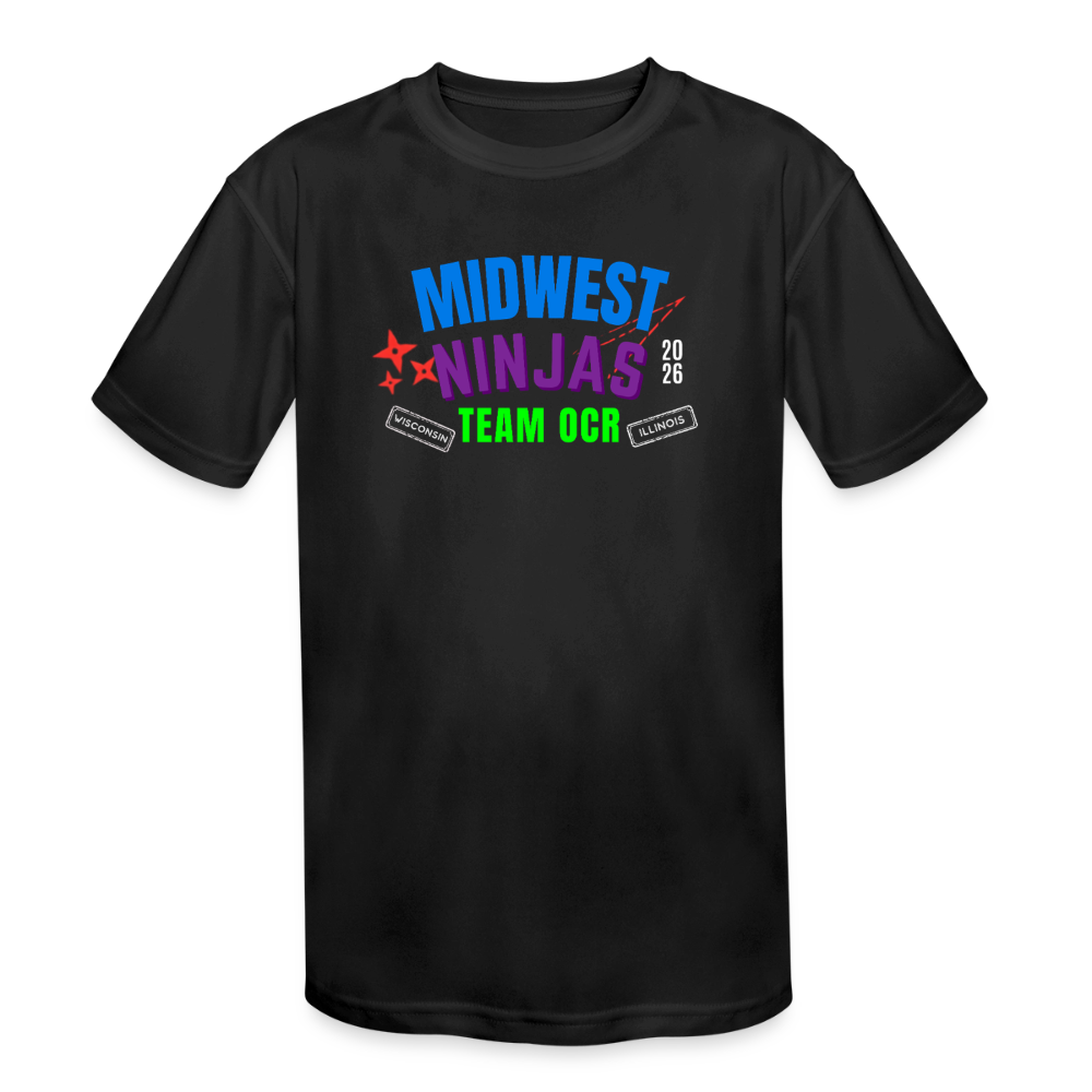 WNAG Team OCR 2026 - Kids' Moisture Wicking Performance T-Shirt - black