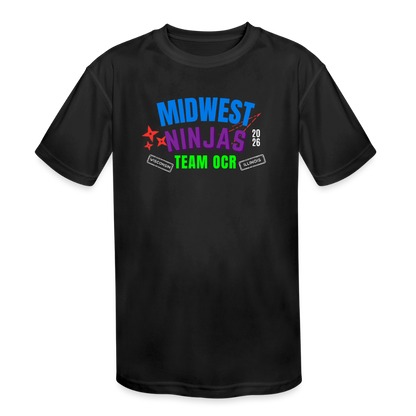WNAG Team OCR 2026 - Kids' Moisture Wicking Performance T-Shirt - black