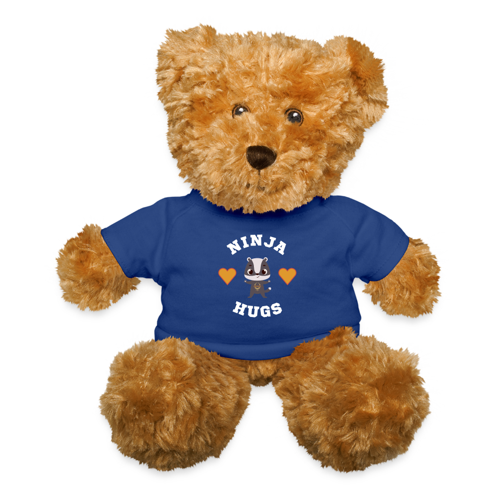 Ninja Hugs - Ninja Bear - royal blue