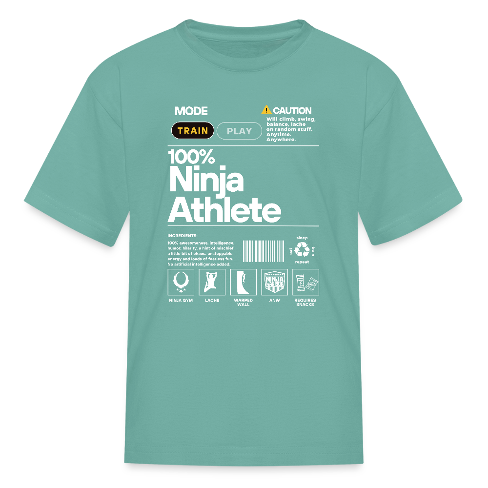 100% Ninja Athlete - Kids' T-Shirt - aquatic