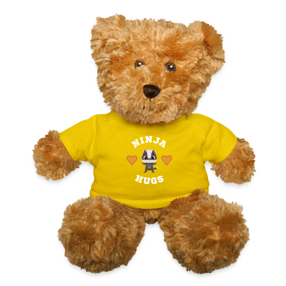 Ninja Hugs - Ninja Bear - yellow