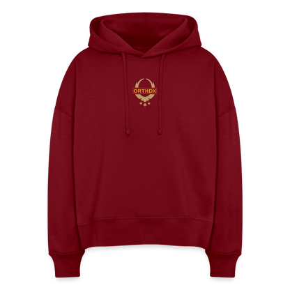 Ninja Team Exclusive -  Women's Organic Hoodie - burgundy