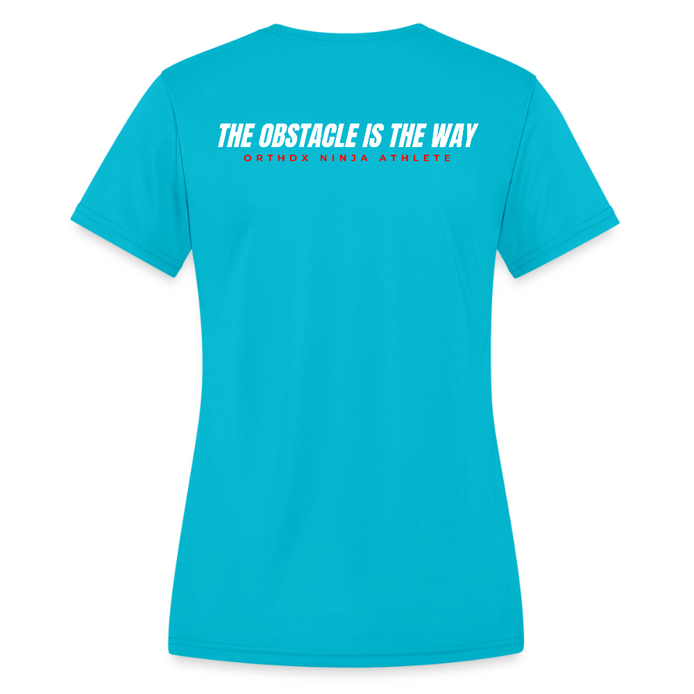 Ninja Team - Women's Moisture Wicking Performance T-Shirt - turquoise