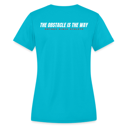 Ninja Team - Women's Moisture Wicking Performance T-Shirt - turquoise