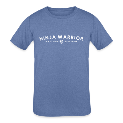 Ninja Warrior - Kids' Tri-Blend T-Shirt - heather blue