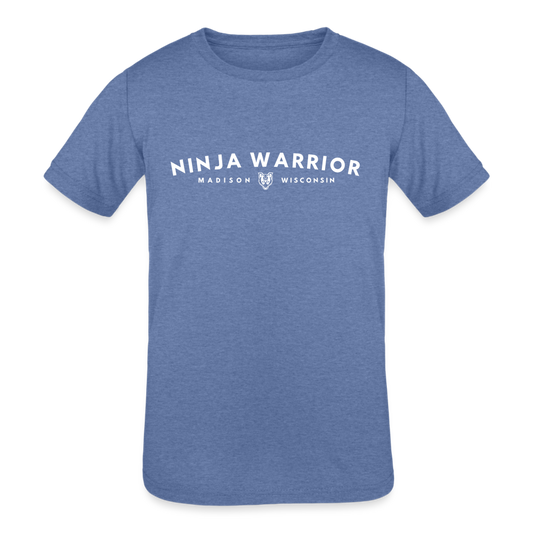 Ninja Warrior - Kids' Tri-Blend T-Shirt - heather blue