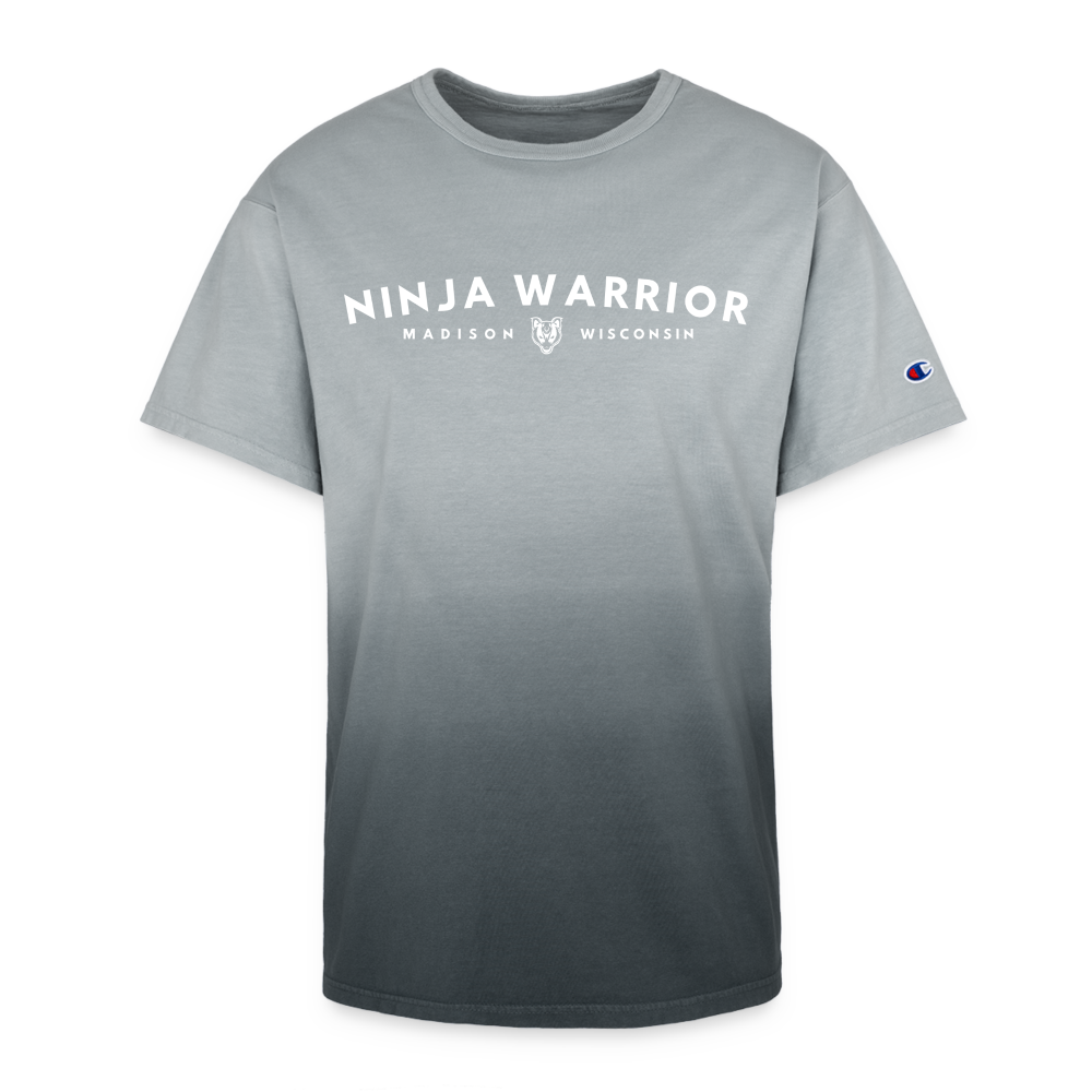 Ninja Warrior - Madison Champion Dip Dye T-shirt - black ombre