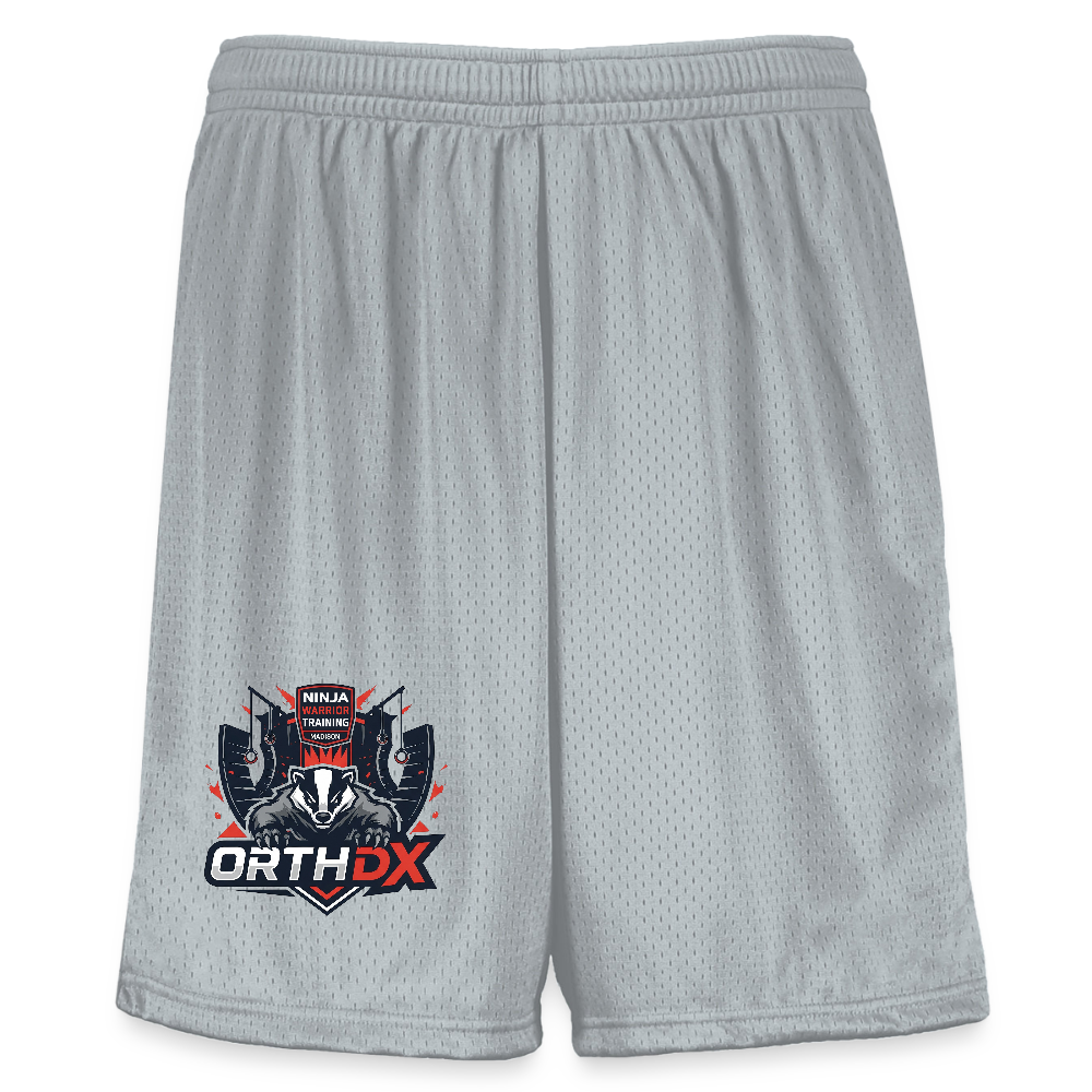 Ninja Badger  Youth Mesh Short - silver