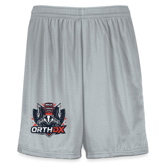 Ninja Badger  Youth Mesh Short - silver