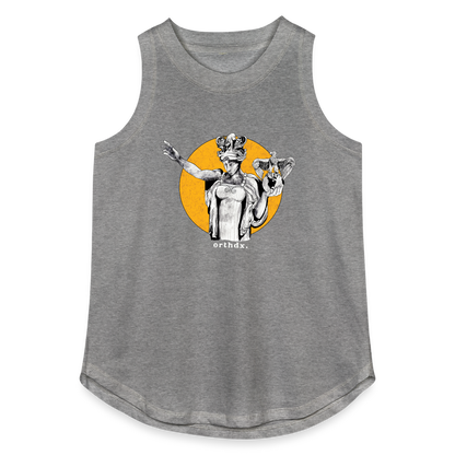 Lady Wisconsin - Women's Relaxed Tank Top - granite heather 