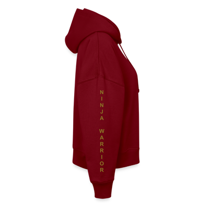 Ninja Team Exclusive Women's Organic Hoodie - burgundy