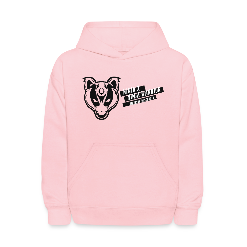 Ninja X Badger - Kids' Hoodie - pink
