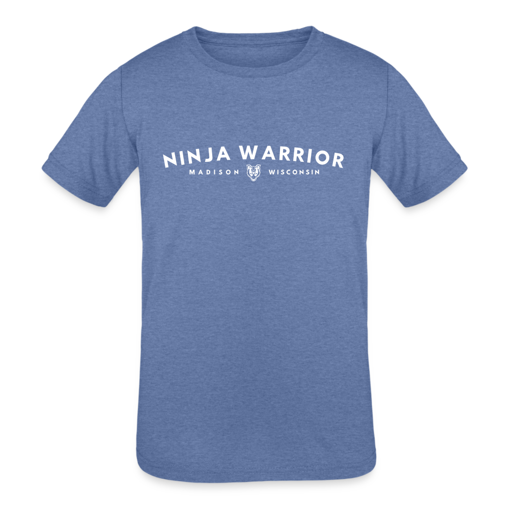 Ninja Warrior - Kids' Tri-Blend T-Shirt - heather blue