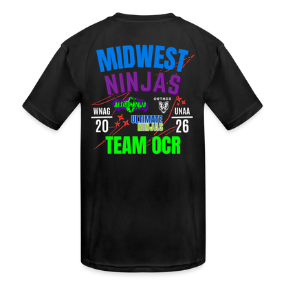 WNAG Team OCR 2026 - Kids' Moisture Wicking Performance T-Shirt - black