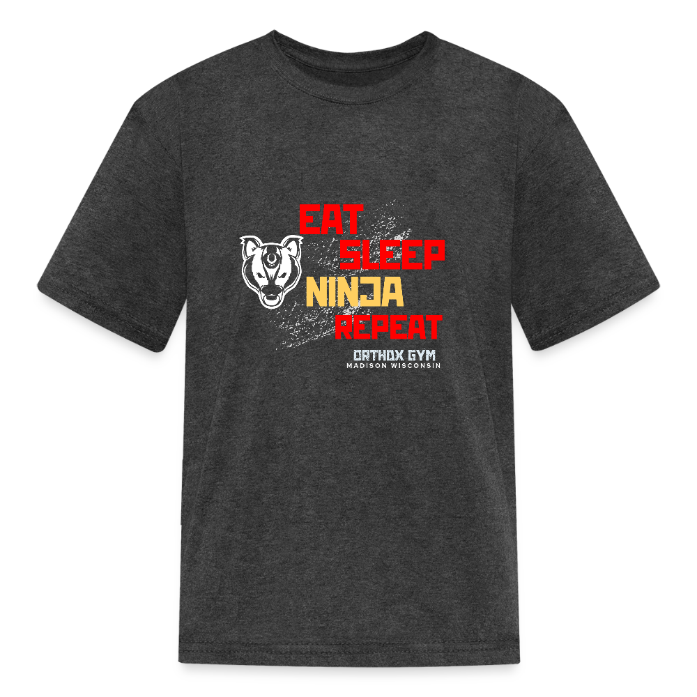 Ninja Life - Kids' T-Shirt - heather black