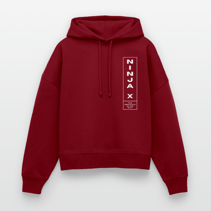 100% Ninja Athlete - Women's Organic Hoodie - burgundy