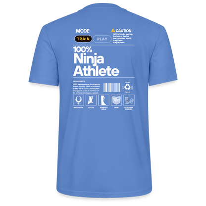 100% Ninja Athlete -  Unisex Organic T-Shirt - bright blue
