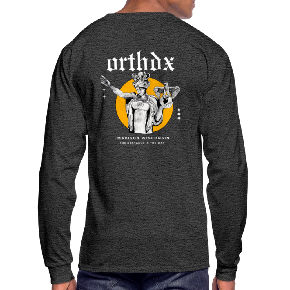 ORTHDX Icon - Men's Long Sleeve T-Shirt - heather black