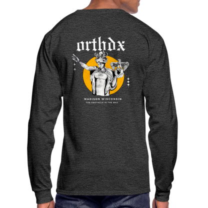 ORTHDX Icon - Men's Long Sleeve T-Shirt - heather black