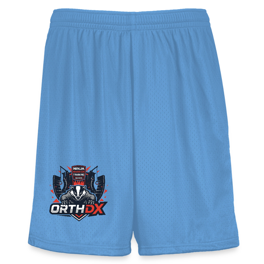 Ninja Badger  Youth Mesh Short - columbia blue