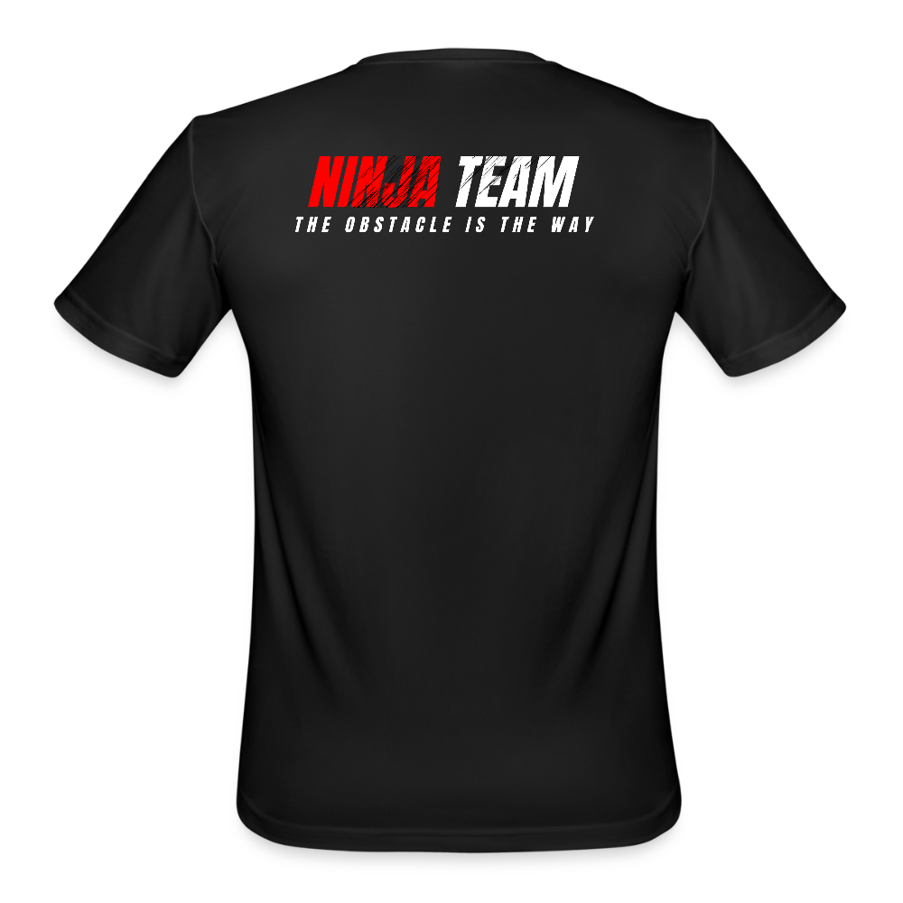 Ninja Team *Lines* -  Men’s Moisture Wicking Performance T-Shirt - black