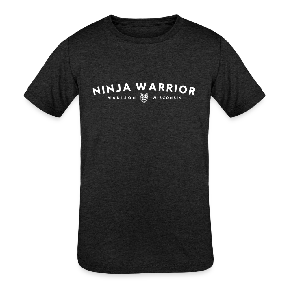 Ninja Warrior - Kids' Tri-Blend T-Shirt - heather black