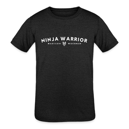 Ninja Warrior - Kids' Tri-Blend T-Shirt - heather black