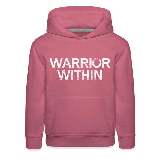 Warrior Within - 'The Obstacle is the Way'  Kids‘ Premium Hoodie - mauve