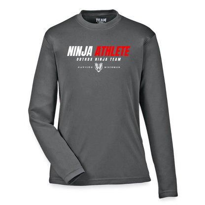 Ninja Team -  Youth Long Sleeve Performance T-shirt - graphite
