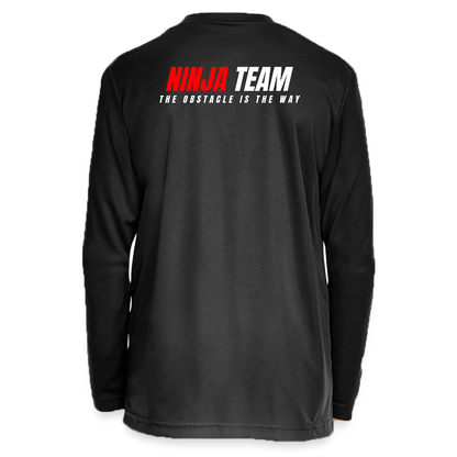 Ninja Team -  Youth Long Sleeve Performance T-shirt - black